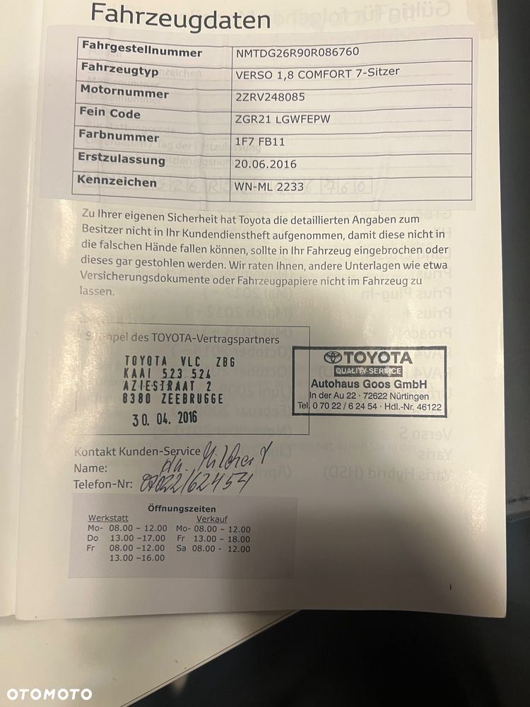 Toyota Verso 1.8 Sol plus NAVI 7os - 37