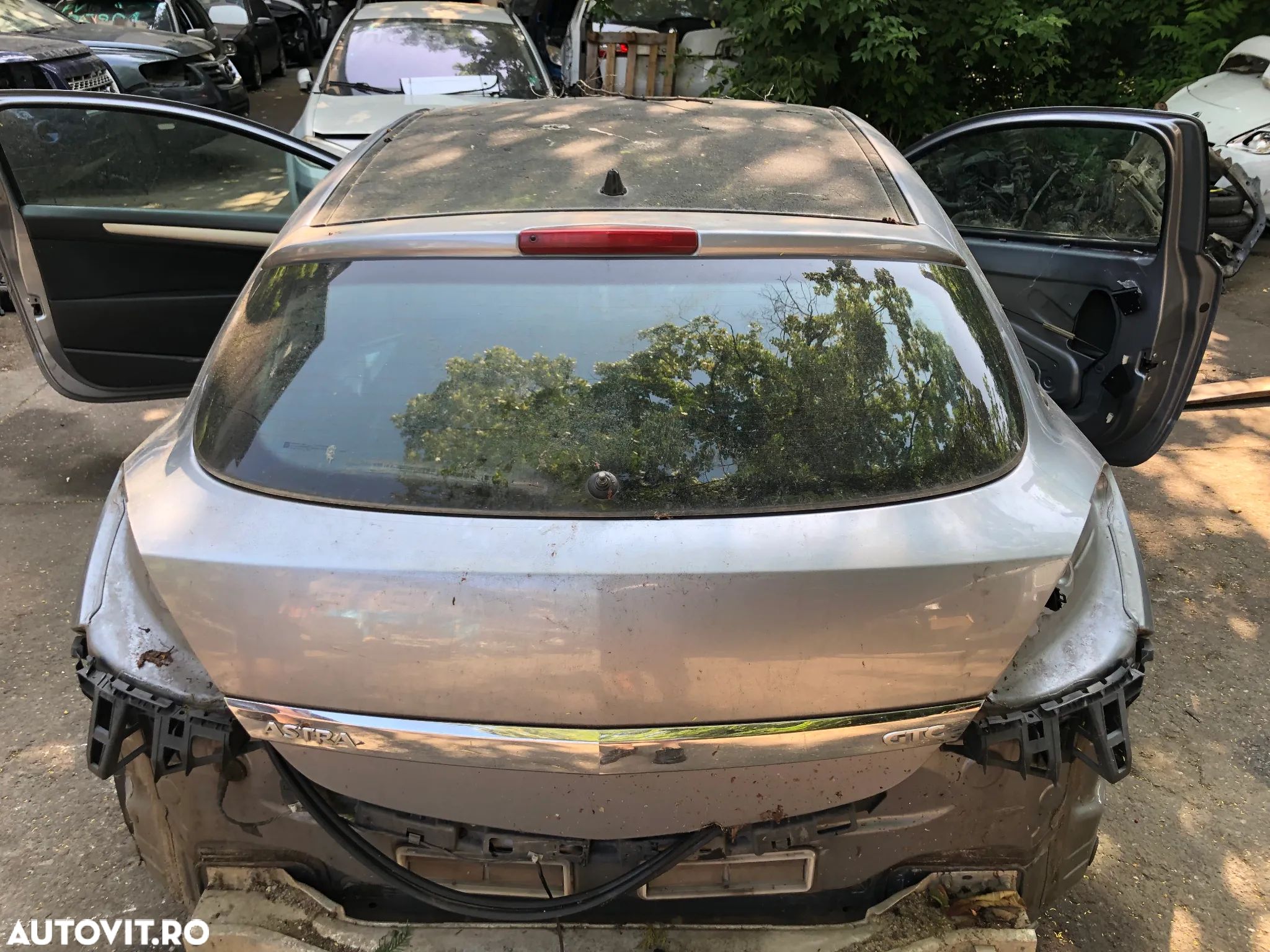 Haion portbagaj complet cu luneta Opel Astra H GTC coupe 2007 gri bleo - 1