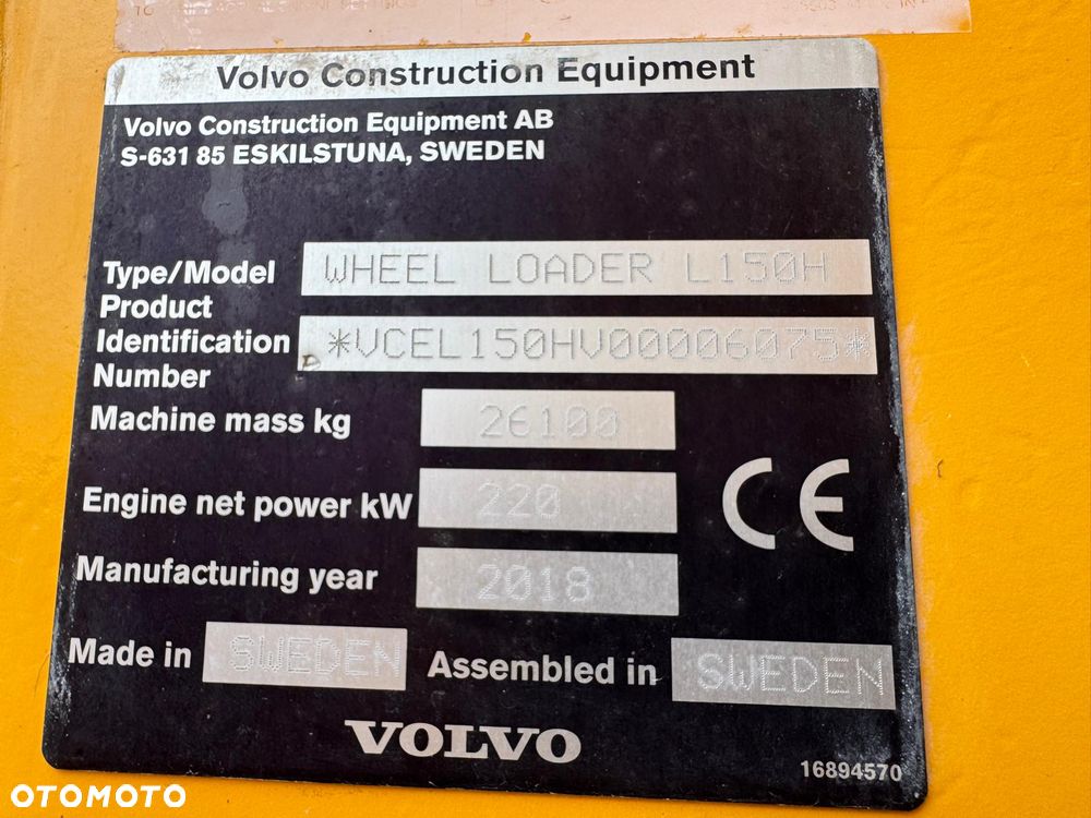 Volvo L 150 H Waga Spr z Niemiec - 8