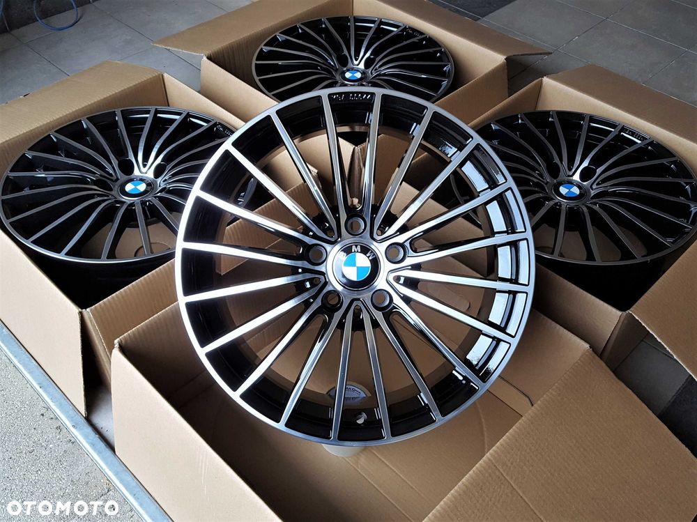 Alufelgi 18 BMW 5x120 3 5 X1 X3 F30 E90 E46 F20 E87 E83 F25 Czarne 428# - 4