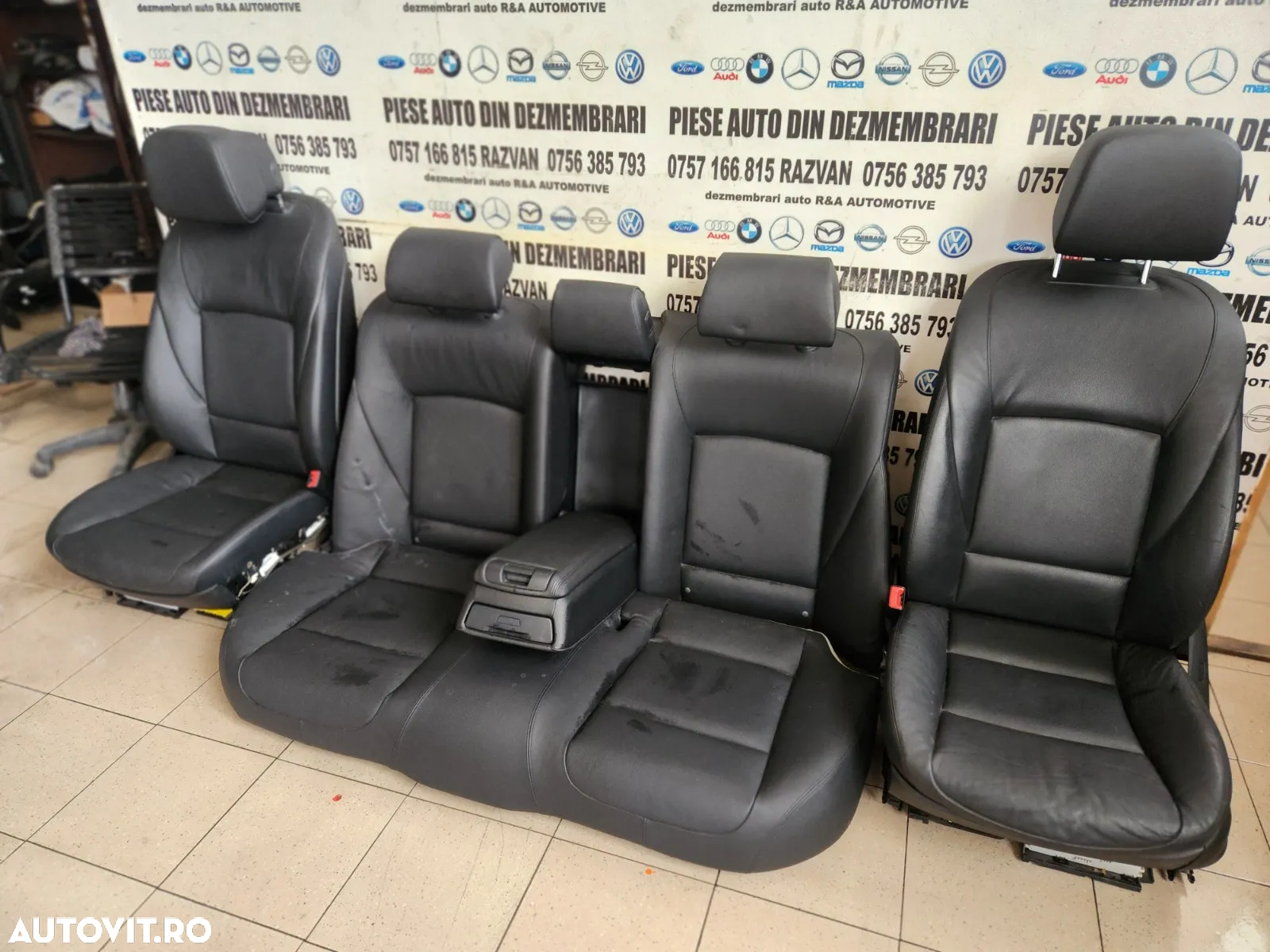 Interior Complet Scaune Piele Neagra Electrice Bmw Seria 7 F01 F02 F03 F04 Volan Stanga Europa Star - 3