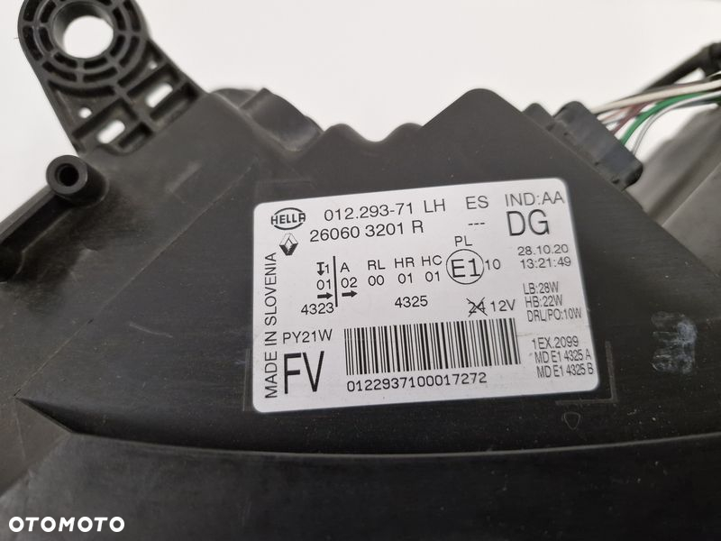RENAULT SCENIC IV LAMPA LEWY PRZÓD LEWA PRZEDNIA LED PURE VISION EU 260603201R - 7