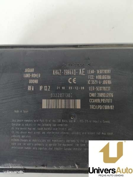 MODULO ELECTRONICO LAND ROVER RANGE ROVER III 2010 -AH4219H440 - 2