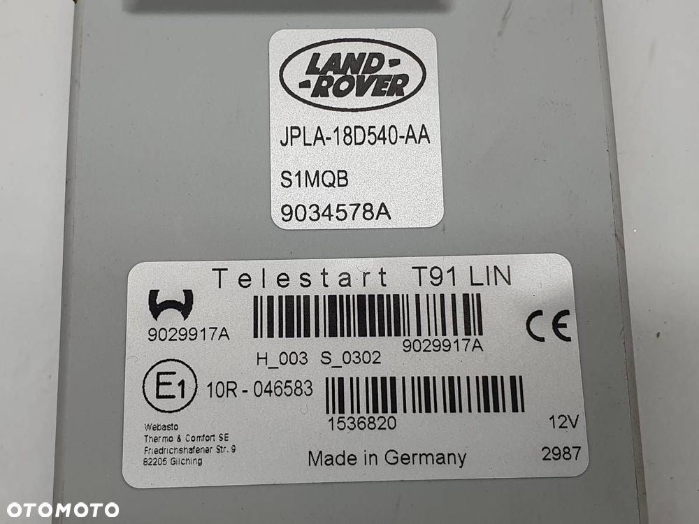 MODUŁ WEBASTO RANGE ROVER SPORT II L494 JPLA-18D540-AA ORYGINAŁ - 2