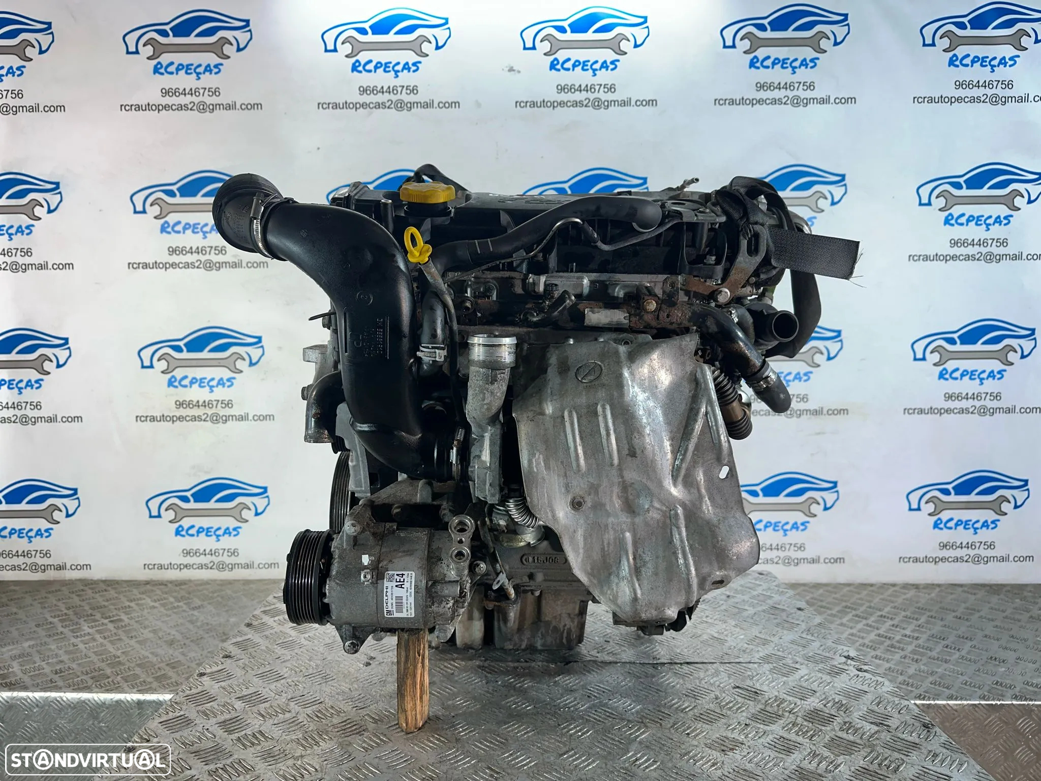 .Motor Completo GM Fiat Opel Saab Z19DT D207E 1.9 CDTi TiD 120cv 8v Bosch 2004 a 2010 - 7