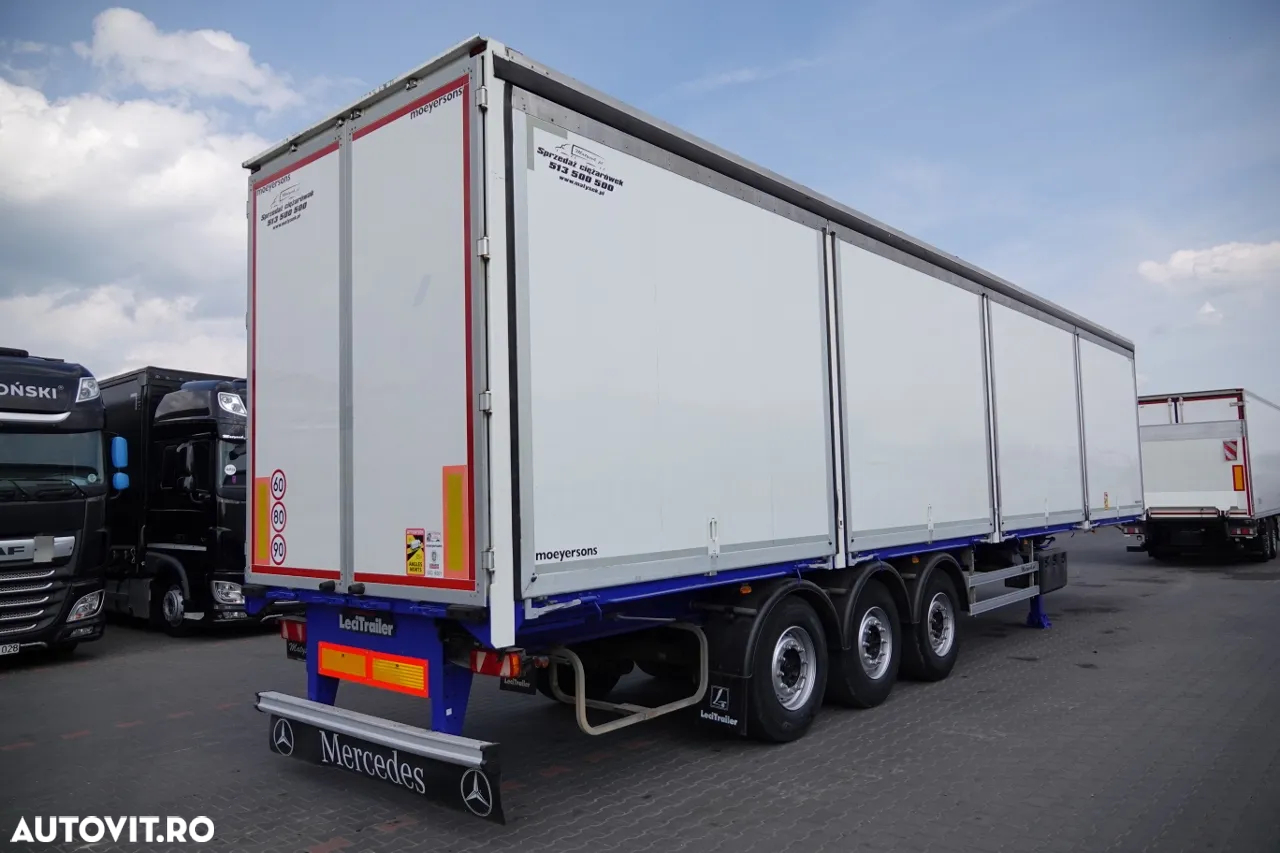 LeciTrailer CONTAINER / LOT / LATERALURI DESCHISE / PODEA RESISTENTĂ ȘI BAIE - 8