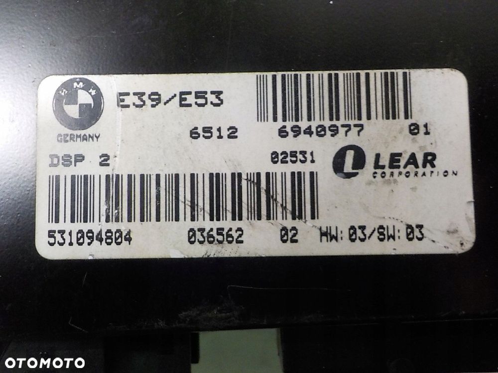BMW X5 E53 WZMACNIACZ RADIA 6940977 6512694097701 DSP2 - 2