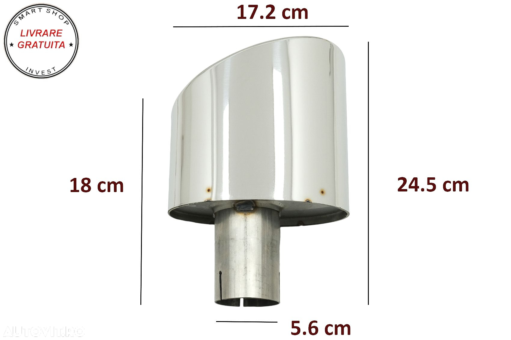 Ornamente Evacuare Audi A4 B9 (2016-2019) A5 F5 (2017-2019) Crom- livrare gratuita - 6