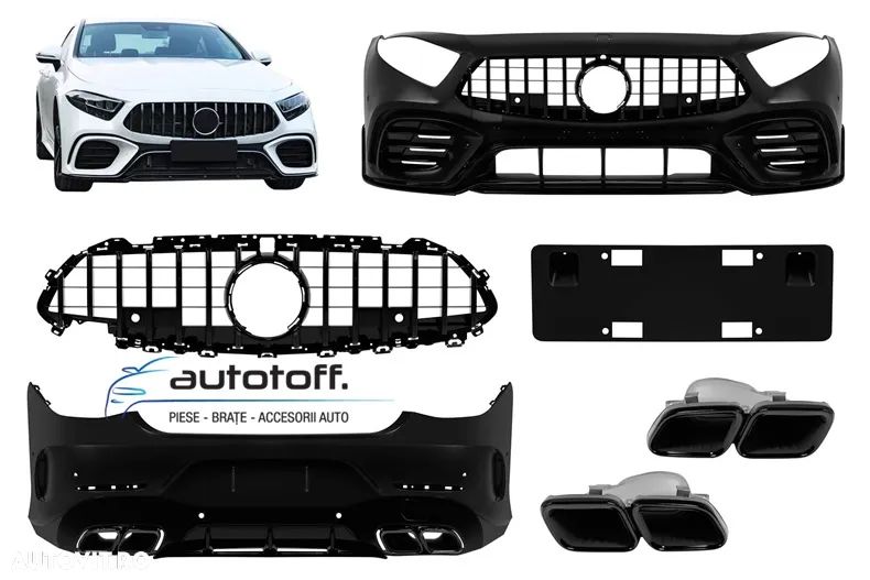 Pachet exterior compatibil Mercedes CLS C257 (19-21) CLS63 Black Edition - 1