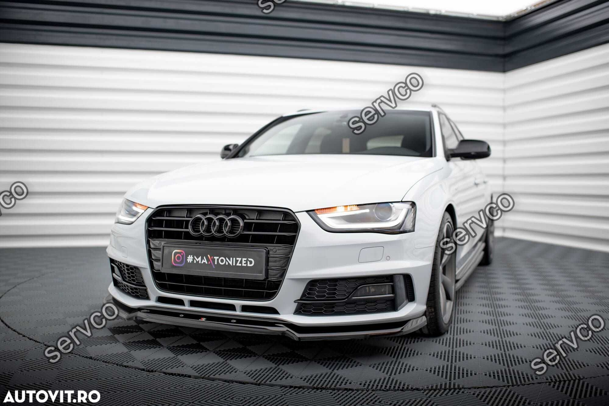Prelungire bara fata Audi A4 Competition B8 2011-2015 v2 Maxton Design - 2