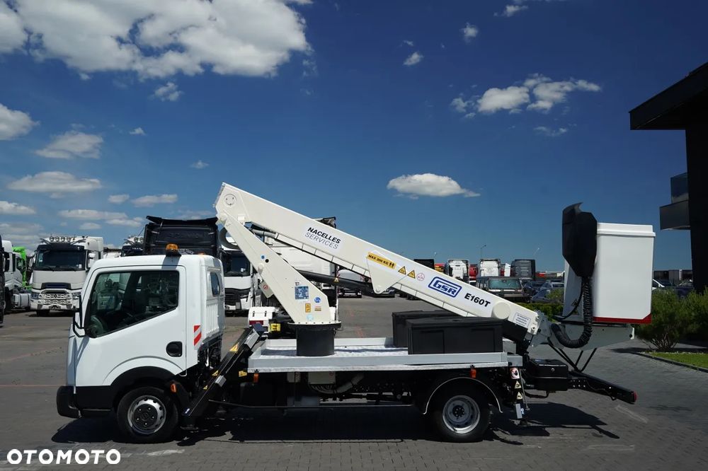 Nissan CABSTAR / PODNOŚNIK KOSZOWY / ZWYŻKA 16,2  METRÓW / GSR E160T /  BLIŹNIAK / UDŹWIG - 200 kg / 4 PODPORY / - 11