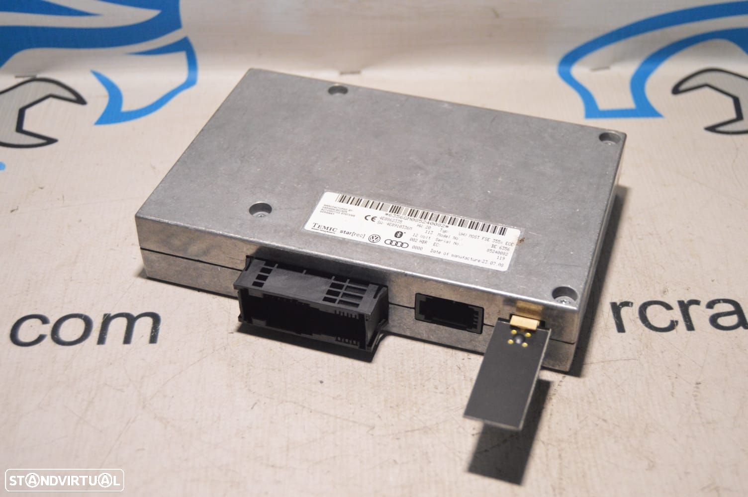 CENTRALINA ECU BLUETOOTH MODULO CONETIVIDADE MULTIMEDIA GPS NAVEGAÇÃO NAVI TEMIC AUDI 4E0862335 4E0910336M 4E0910336 BE6356 85240082 6356GM085240082 AUDI A5 8T3 8TA 3.0 TDI QUATTRO V6 245CV CDU CDUD A4 B8 4K - 1