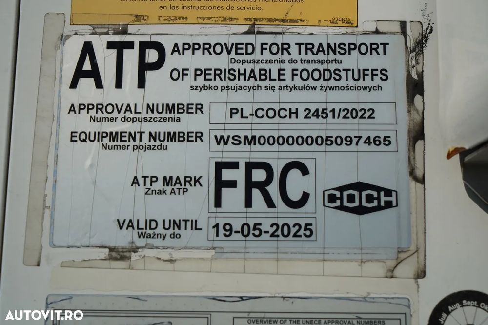 Schmitz Cargobull / REFRIGERAT / THERMO KING SLX 300 / CU CÂRLIG / AXĂ DE RIDICARE / COȘ PENTRU PALEȚI - 27