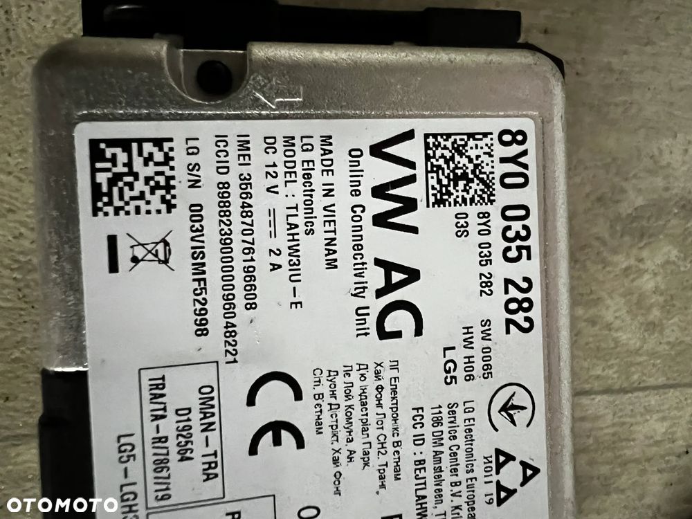 AUDI A3 8Y MODUŁ STEROWNIK USŁUG ONLINE 8Y0035282 - 3