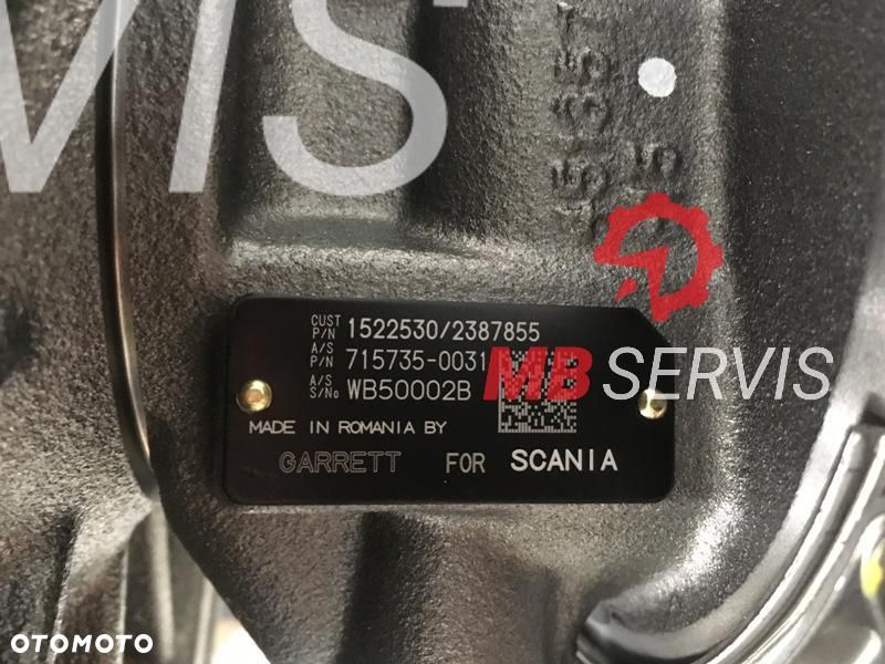 NOWA ORYGINALNA TURBINA SCANIA 1522530 / 2387855 - 5