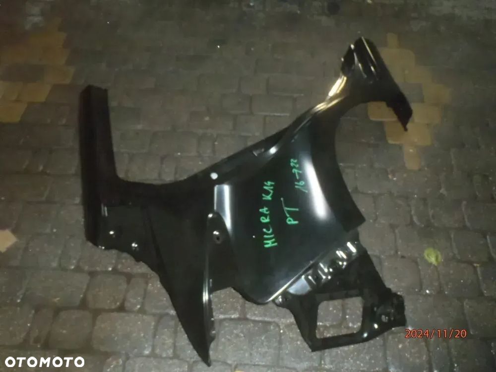 błotnik poszycie fartuch ćwiartka karoseria BŁOTNIK TYŁ TYLNY PRAWY NISSAN MICRA K14 oryginał - 1