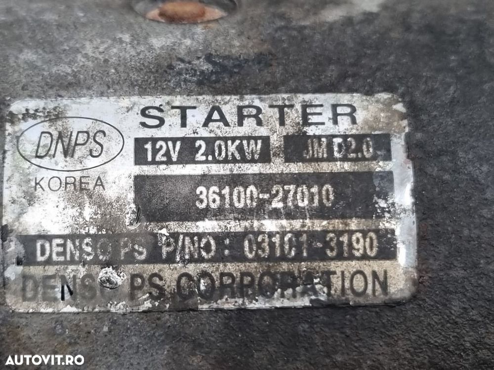Electromotor Hyundai Santa Fe 2 2.2 Diesel 2006 - 2012 110kW 150CP 2188CC Manuala D4EB ... - 4