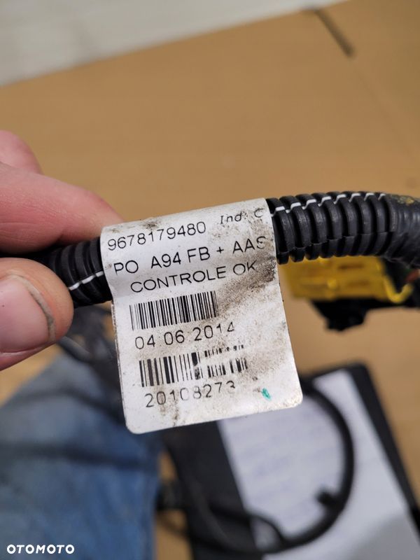 PEUGEOT 2008 WIĄZKA PDC CZUJNIKI ZDERZAKA TYŁ 9678179480 - 2