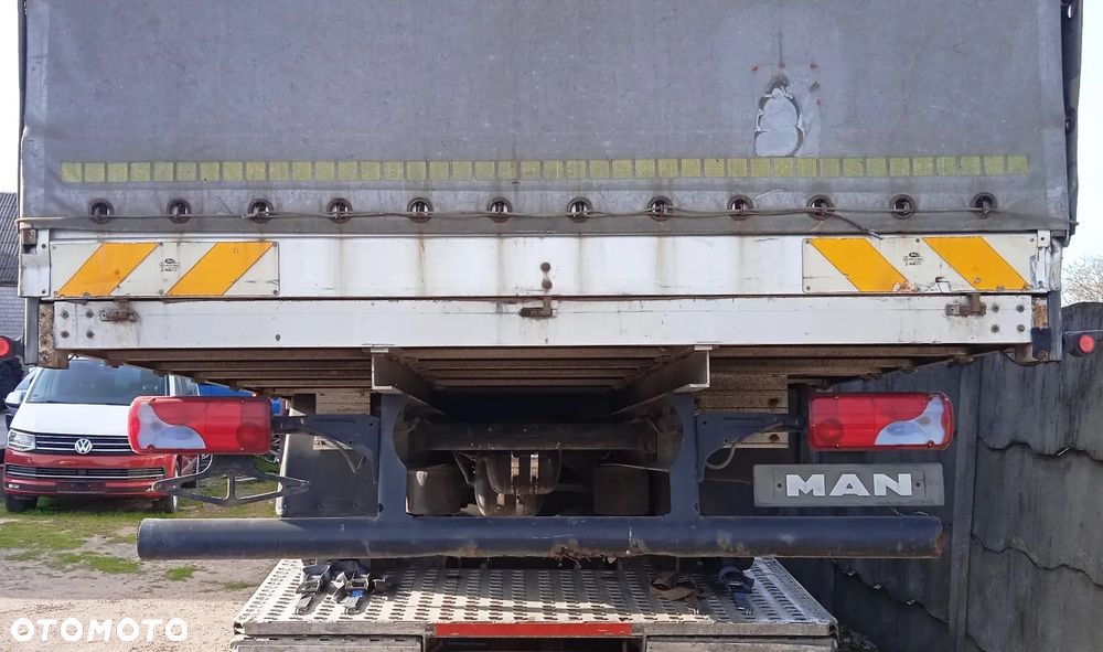 Oś przednia tylna most dyfer zawieszenie amortyzator zwrotnica poduszki zaciski wał napędowy MAN TGL 8.180 - 3