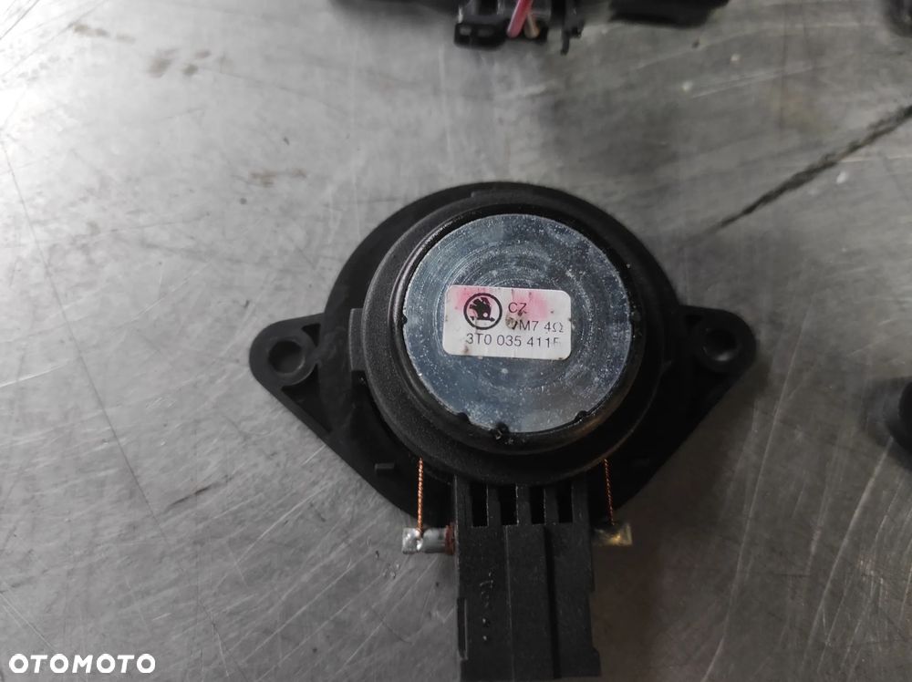 SKODA SUPERB 2 SOUND SYSTEM ZESTAW KOMPLETU GŁOŚNIKÓW ORAZ WZMACNIACZA 3T0035411D 3T003541E 3T0035411F 3T0035456 2OHM 4OHM WYSYŁKA !!! - 7