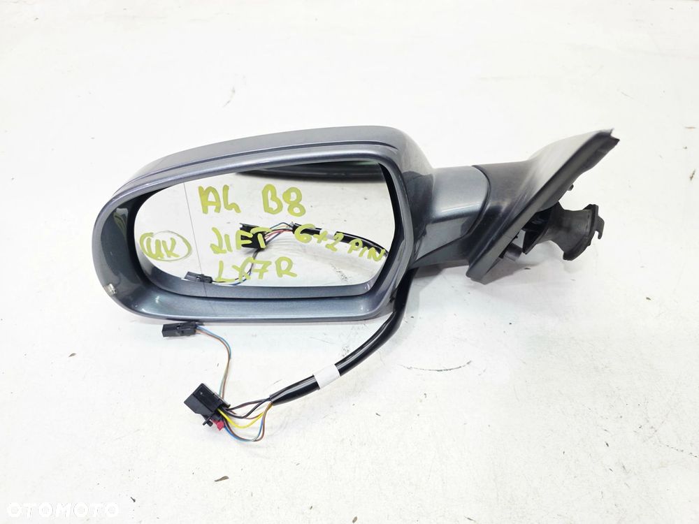 LUSTERKO ZEWNĘTRZNE LEWE AUDI A4 B8 LIFT LX7R 6+2 PIN UK - 2
