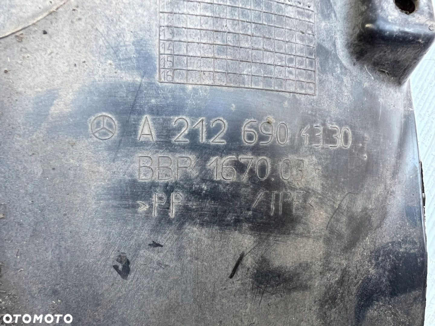 NADKOLE LEWE PRZOD MERCEDES E-KLASA W212 CZ. PRZEDNIA 08- A2126904330 - 3