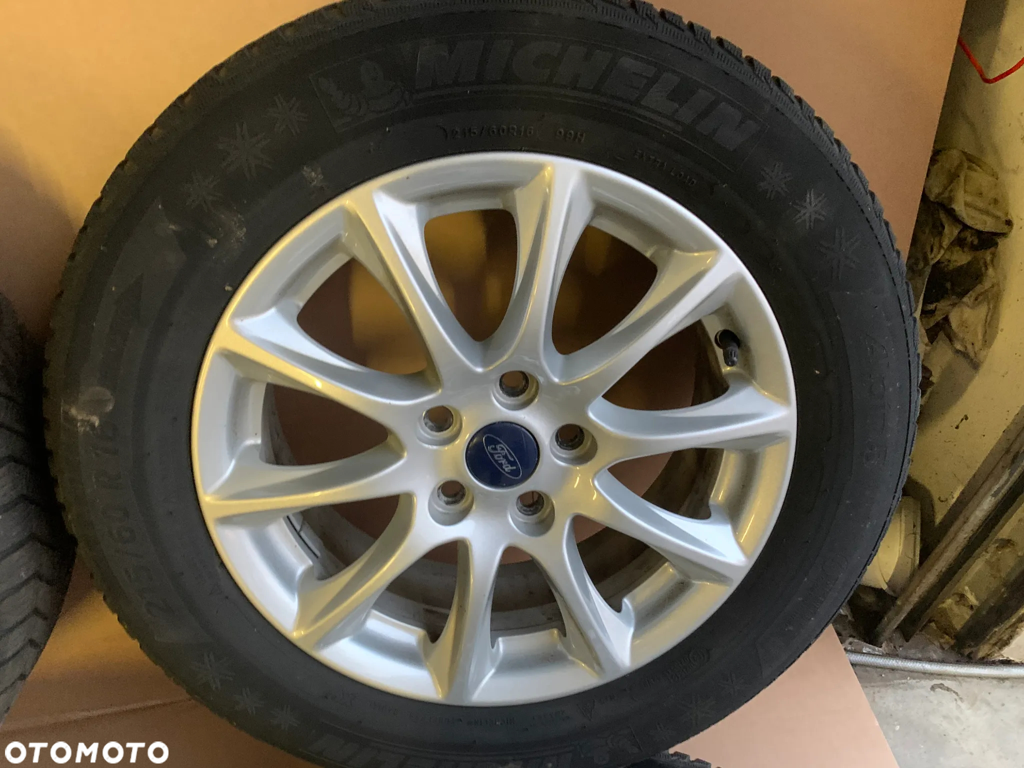 Alufelgi z oponami alusy felgi aluminiowe czujniki 5x108 R16 6.5J ET50 215/60 R16 Ford Mondeo MK5 DS7C-1007-K2A - 6