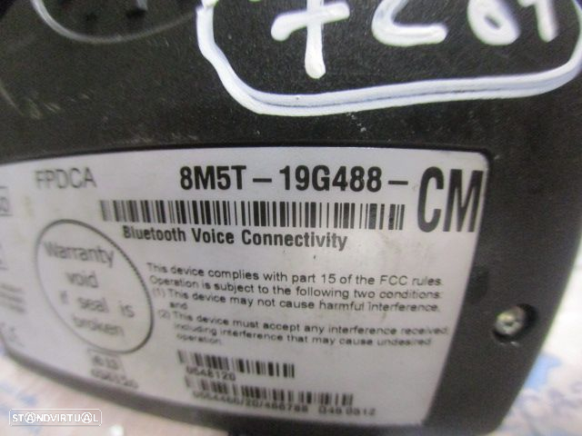 Modulo 8M5T19G488CM FORD FOCUS 2 SW FASE 2 2010 1.6TDCI 90CV 5P PRETO Módulo Bluetooth - 3