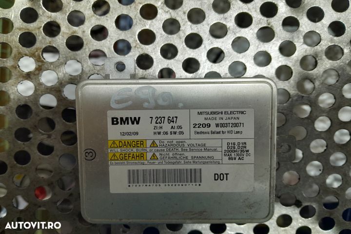 Balast Xenon 7237647 7237647 BMW Seria 3 E90 [2004 - 2010] Sedan 318d - 1