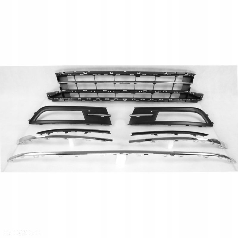 Kratka / Kratki / Listwy w zderzak VW Passat B8 14 -19 KPL Highline Zestaw - 1