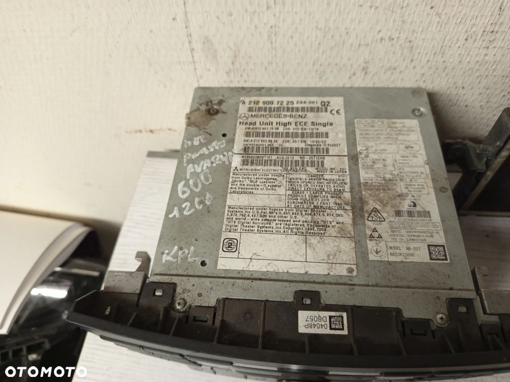 MERCEDES E-KLASA W212 LIFT CLS W218 RADIO CD NAWIGACJA GPS NAVI A2129007225 - 3