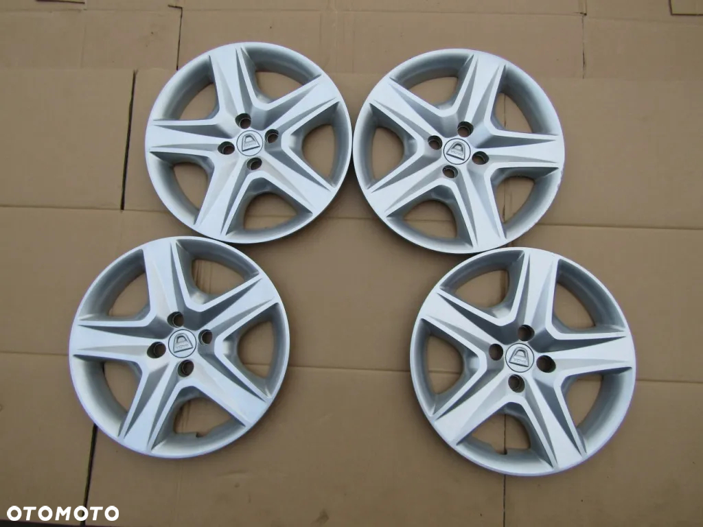 4x Kołpaki Strukturalne 16 Dacia Logan Lodgy Sandero Stepway 4x100 - 11