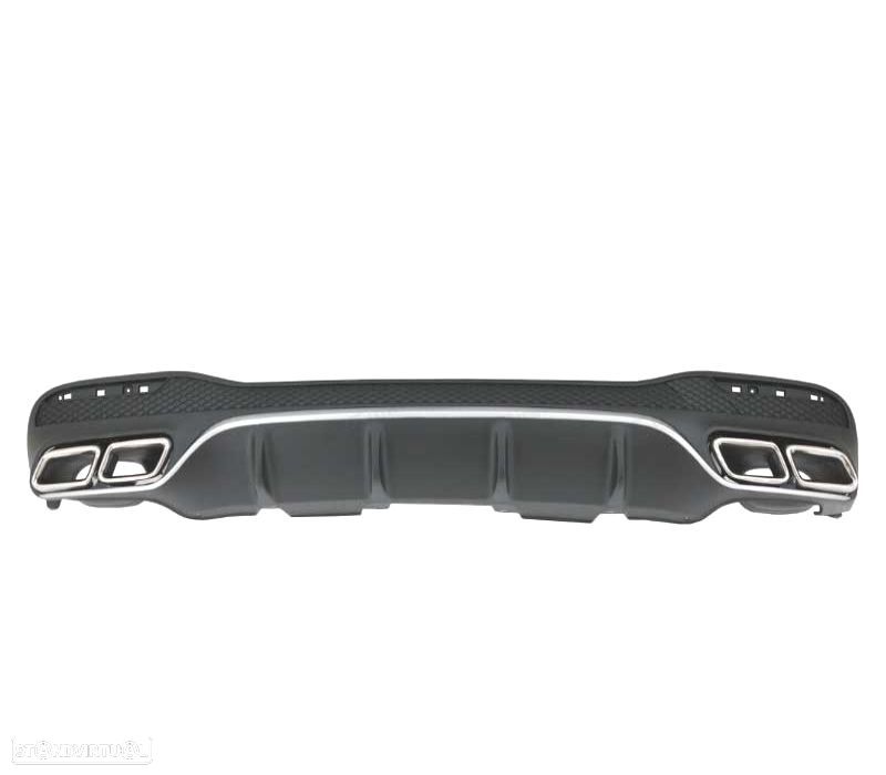 DIFUSOR TRASEIRO MERCEDES GLE W166 15-19 LOOK AMG GLE63 + PONTEIRAS DE ESCAPE - 3