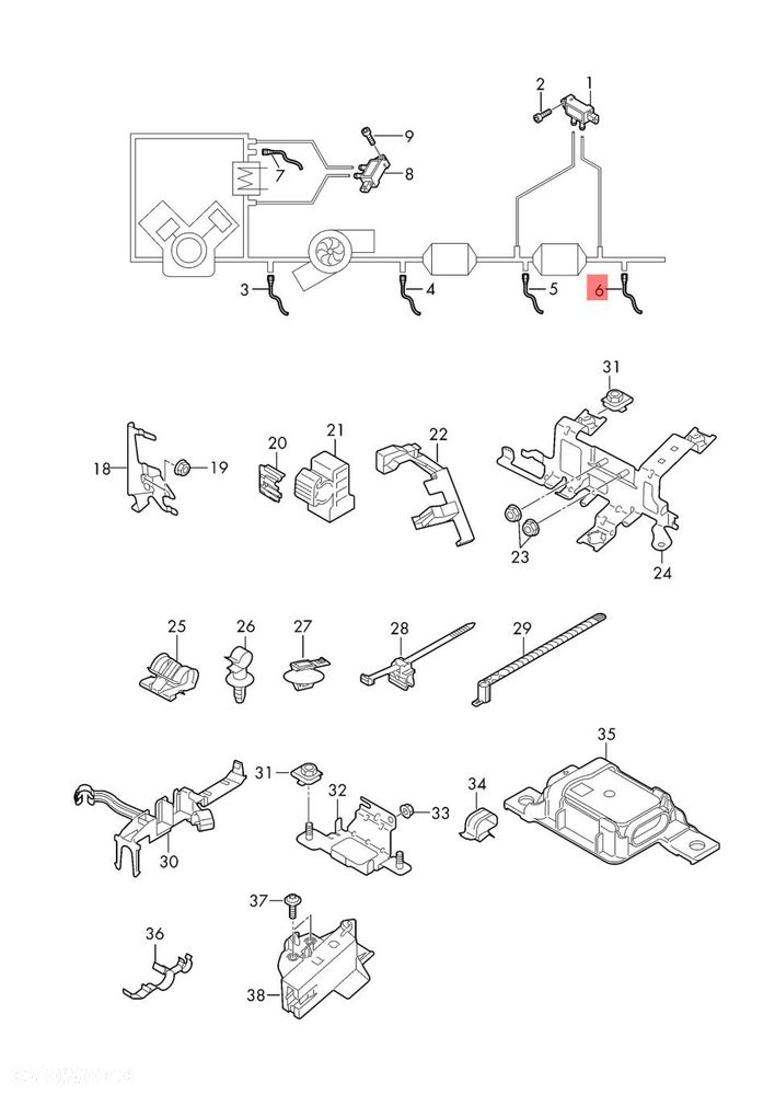 AUDI Q5 80A LIFT 80A907807AG SONDA LAMBDA CZUJNIK NOX ORYGINAŁ - 2
