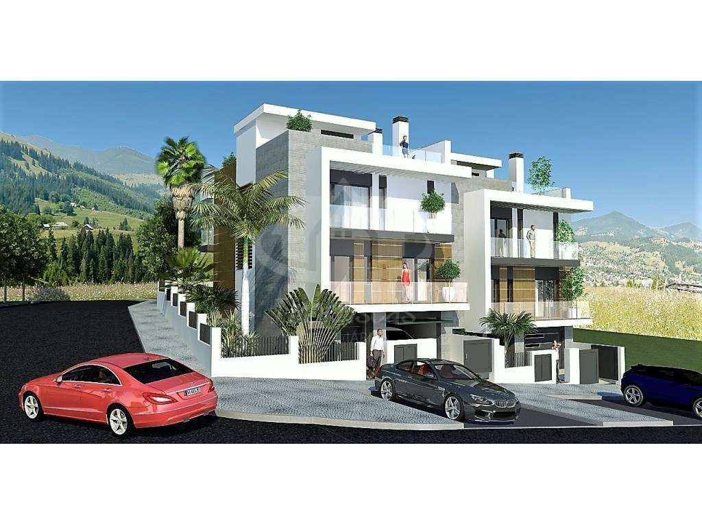 Moradia T3 com garagem e rooftop nos Terraços du Moulin, Vialonga - Grande imagem: 4/14