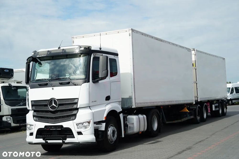 Samro / ZESTAW / NACZEPA / KONTENER / PRZEJAZDOWY / B-TRAIN / 7,3 + 7,3m / MOCNA PODŁOGA - 2