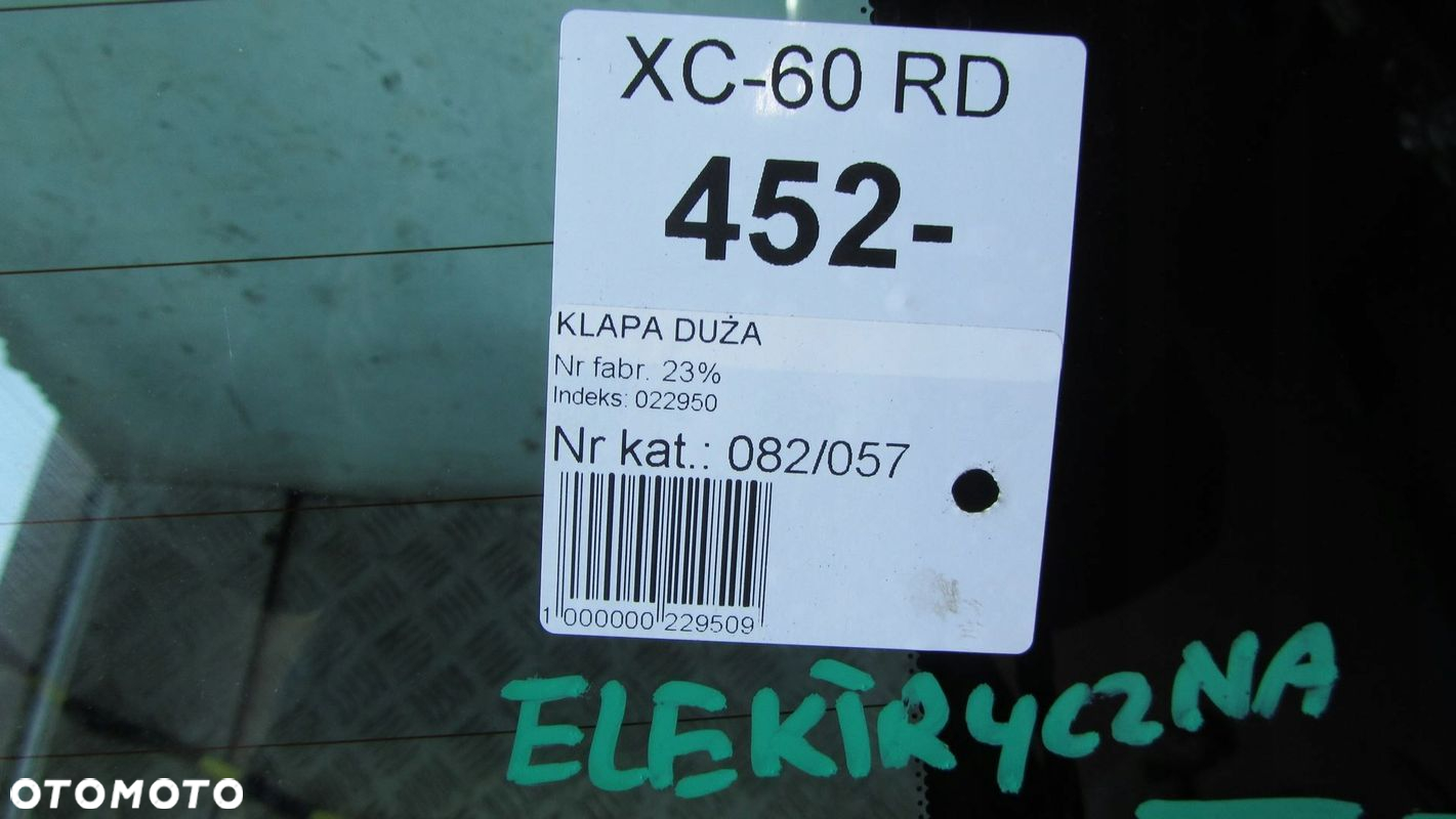VOLVO XC60 KLAPA BAGAŻNIKA 452-26 08-13 - 8