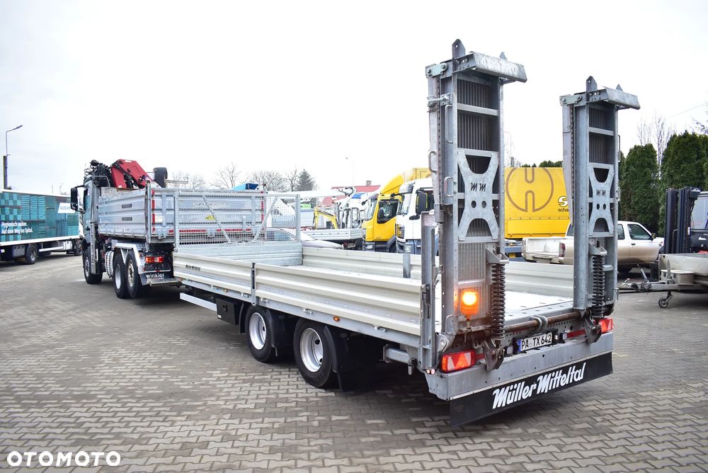Müller-Mitteltal Przyczepa niskopodwoziowa/ Tandem/ do transportu maszyn budowlanych, kontenerów/ DMC : 18.000 KG/ Najazdy/ Sprowadzona z Niemiec / Jak nowa ! - 31