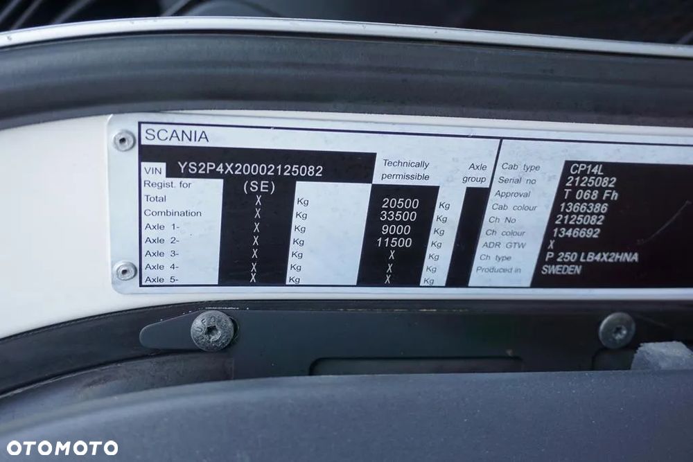 Scania / P 250 / ACC / SKRZYNIOWY + HDS + WINDA / PALFINGER PK 12 002 - EH B / WYSIĘG 10 M - 11