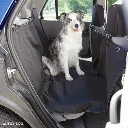 Husa auto protectie caini si pisici husa protectie bancheta Steetwize, cu decupaj pentru centura de siguranta - 1