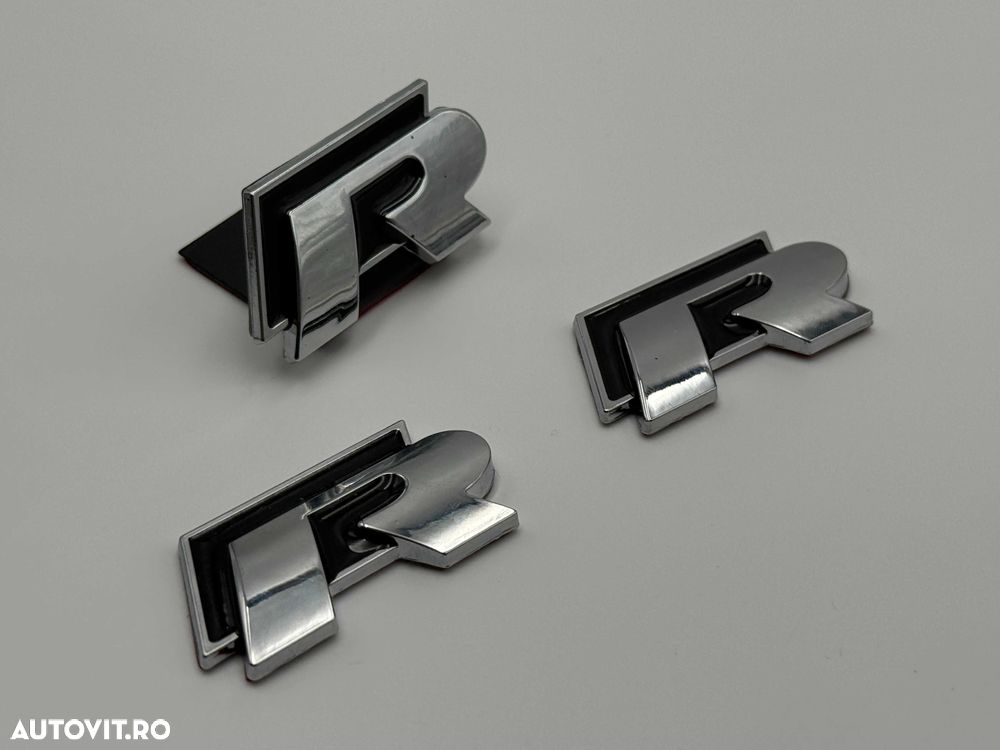 Set Emblema Compatibile VW R R-line negru - 1