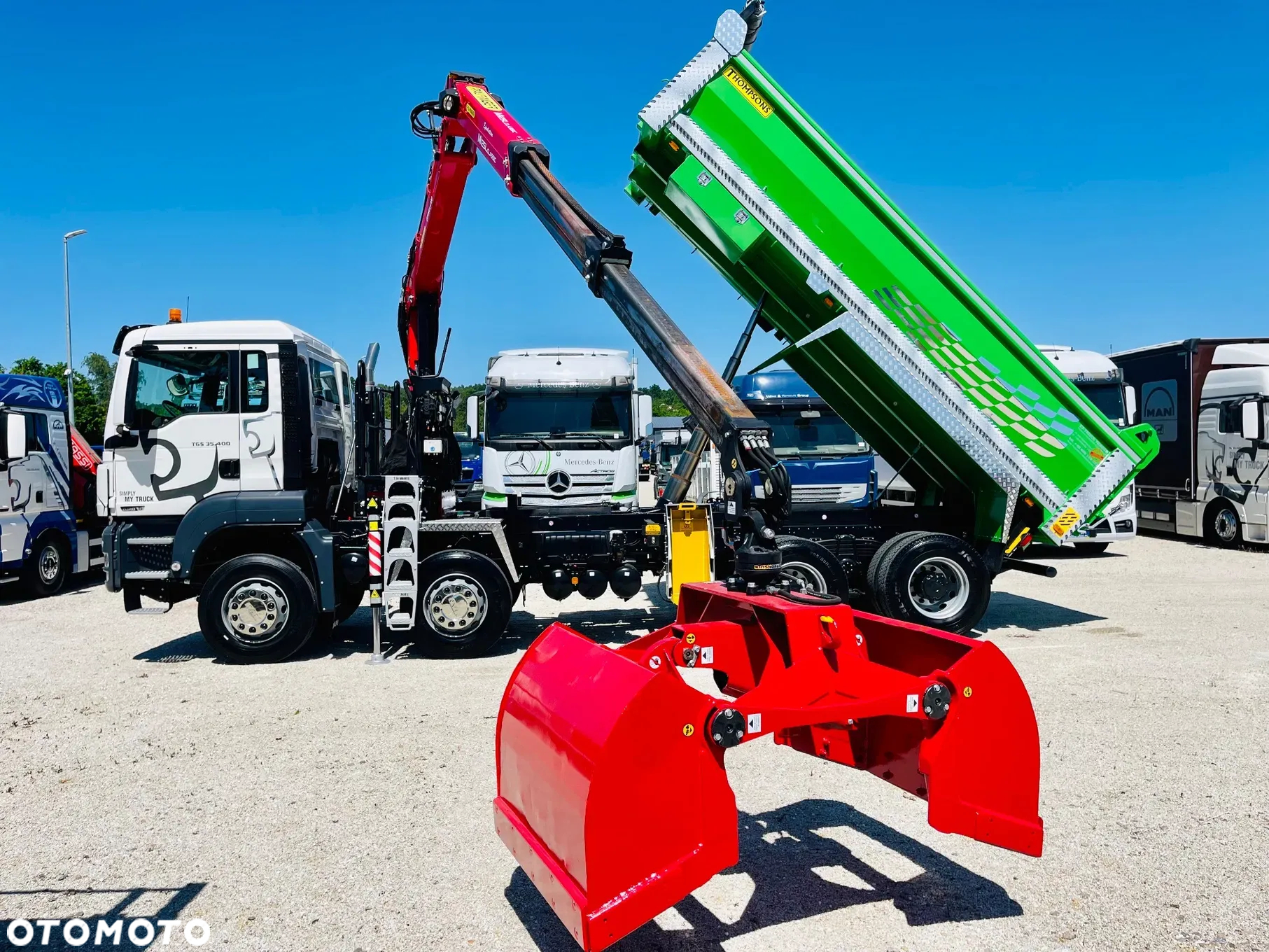 MAN MAN TGS TGX 35.400 // 8x4 // E5 // wywrotka kiper + HDS z czerpakiem / - 11