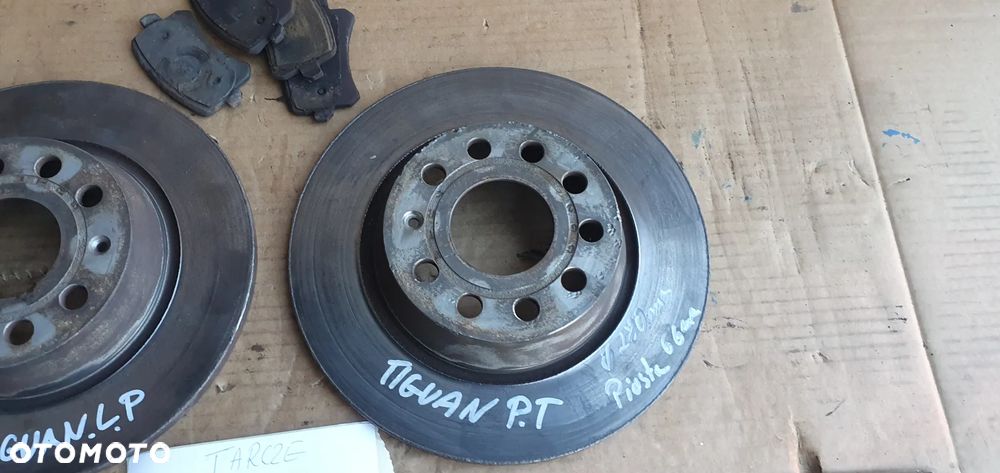 Tarcze klocki hamulcowe tył tylne 280mm VW Tiguan I Lift 2.0 TDI - 3