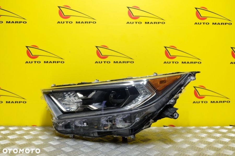 TOYOTA RAV4 2019- REFLEKTOR LAMPA PRZÓD FULL LED CIEMNY CHROM SKRĘTNA L USA - 4