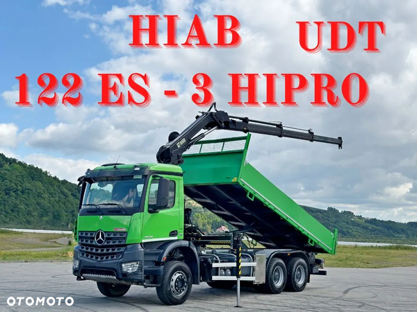 Mercedes-Benz AROCS 2636 * WYWROTKA 6,00 m * HIAB 122 ES - 3 HIPRO /6x4