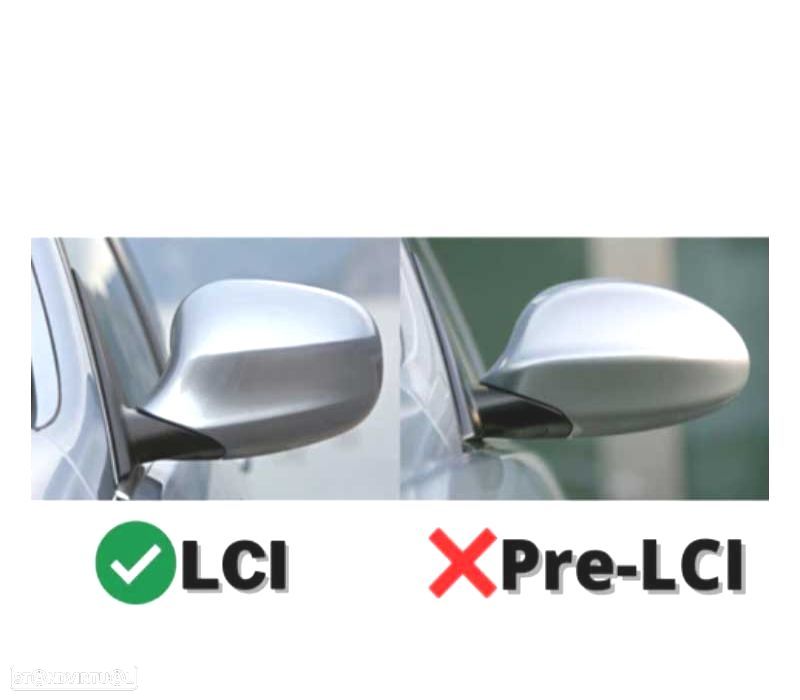 CAPAS ESPELHOS RETROVISORES BMW E81 E82 E87 E88 E90 E91 E92 E93 LOOK M3 PRETO BRILHANTE - 2