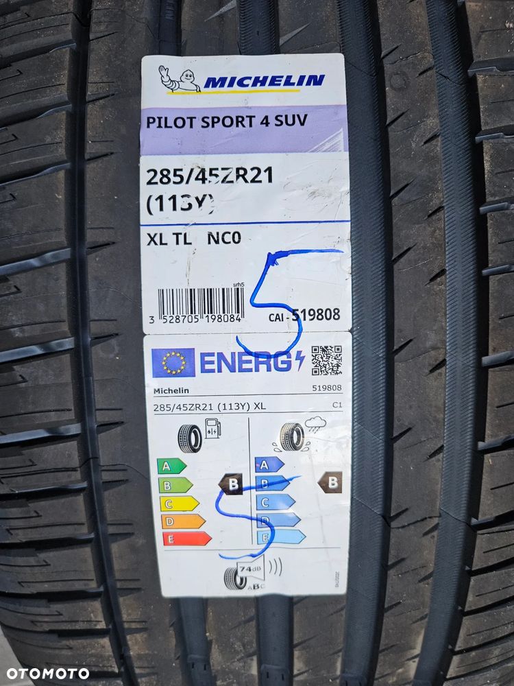 1 x Michelin PILOT SPORT 4 SUV 285/45R21 113Y - 2