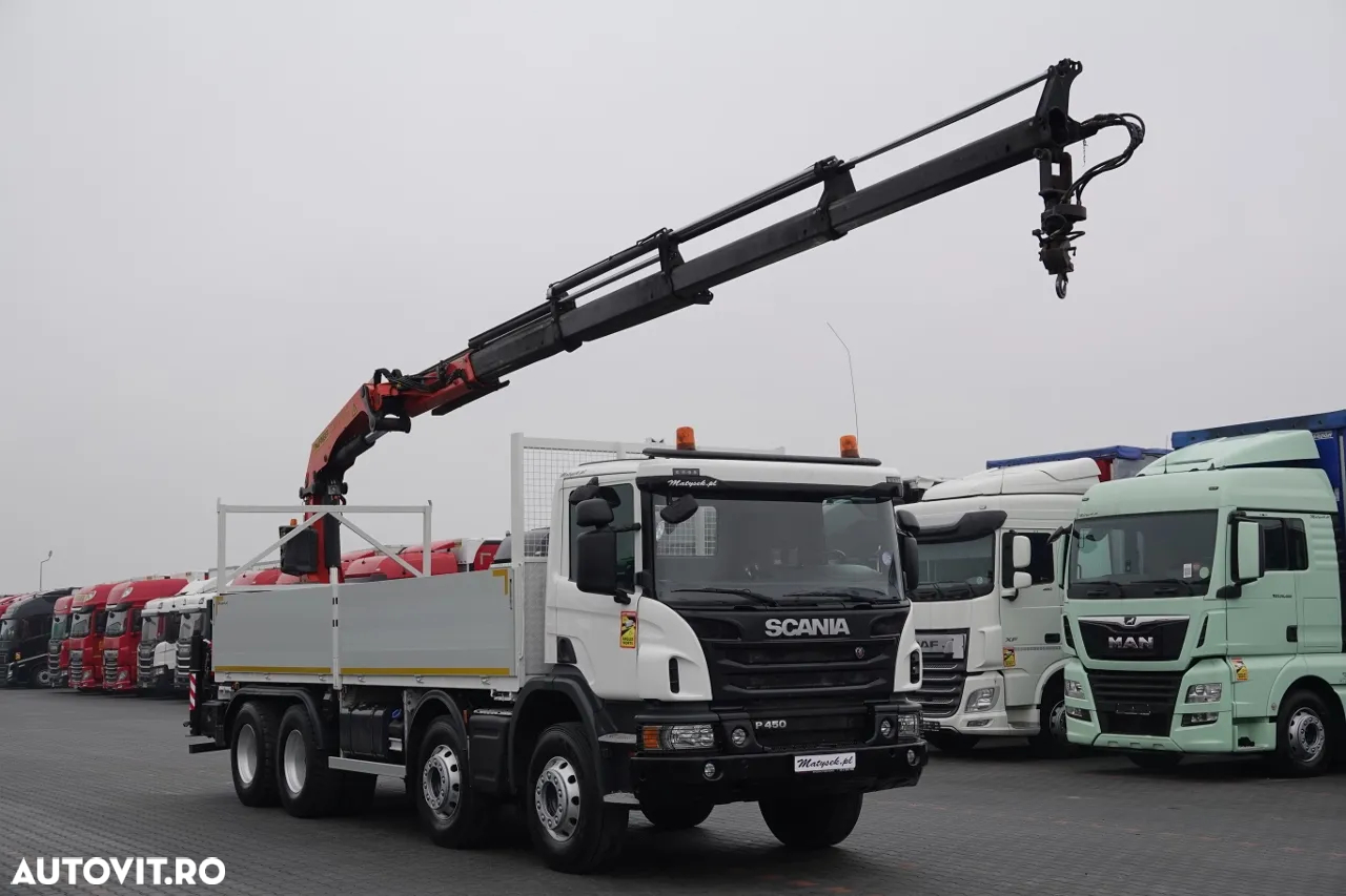Scania P 450 / 8x4 / HDS PALFINGER PK 23002 / CUTIE - 7 metri / EURO 6 / RADIO CONTROL - 4