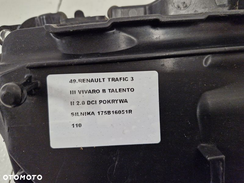 RENAULT TRAFIC III 3 VIVARO B TALENTO II 2.0 DCI OSŁONA GÓRNA SILNIKA POKRYWA 175B16051R - 5