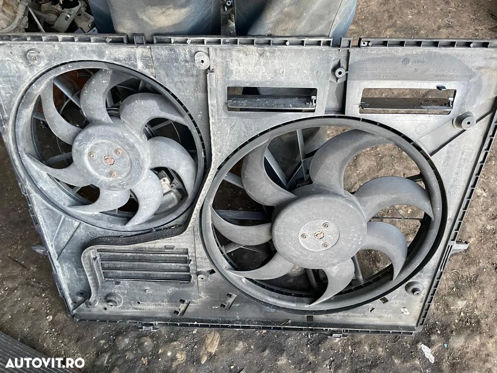 Set 2 ventilatoare racire motor Vw Touareg 7L 2.5 TDi diesel BAC BPE 2007 - 4